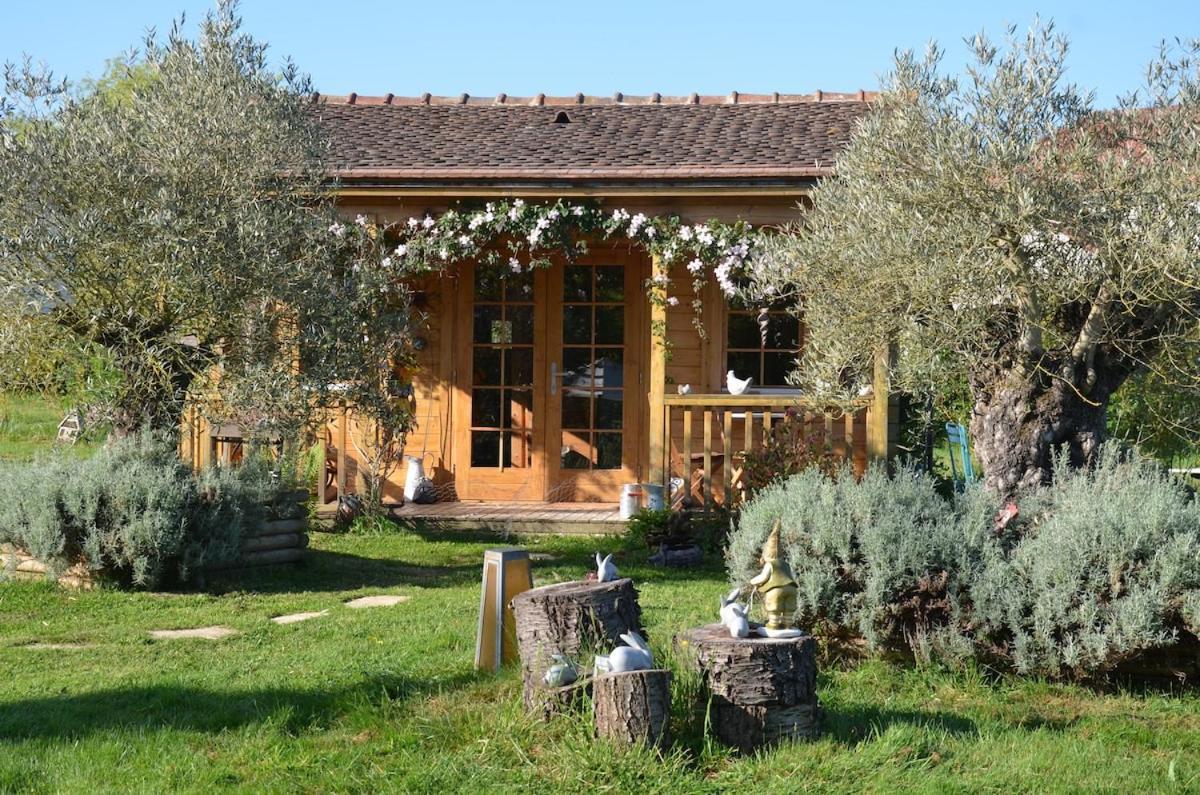 Chalet Bois Pleine Campagne A Pontigny エクステリア 写真