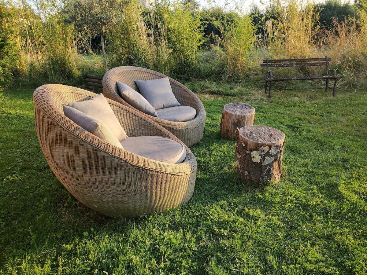Chalet Bois Pleine Campagne A Pontigny エクステリア 写真